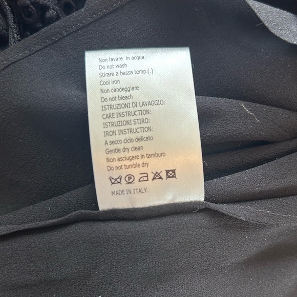 Giambattista Valli black lace mini dress silk 40 XS - Picture 6 of 10